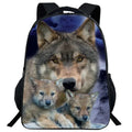Mochila Escolar com Estampa de Lobo - CityBag
