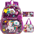 Kit Escolar com 3 Peças: Mochila, Lancheira e Estojo