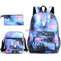 Kit Escolar do Messi Com 3 Peças - Mochila, Bolsa de Ombro e Estojo