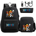 Mochila Escolar Infantil One Piece com Lancheira e Estojo Kit 3 Peças